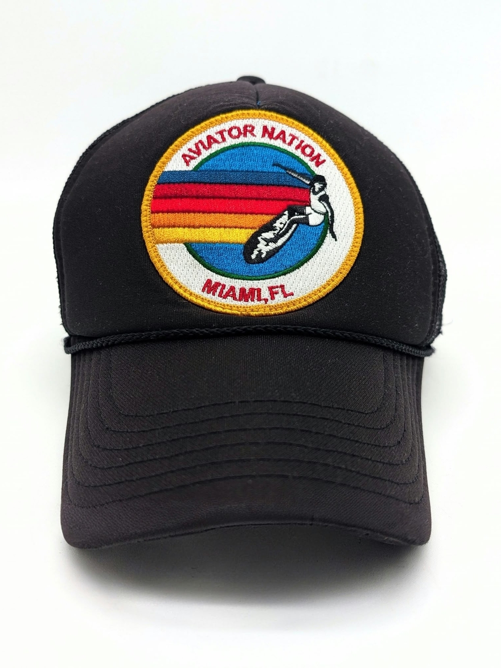 Aviator Nation Trucker Hat MIAMI Black